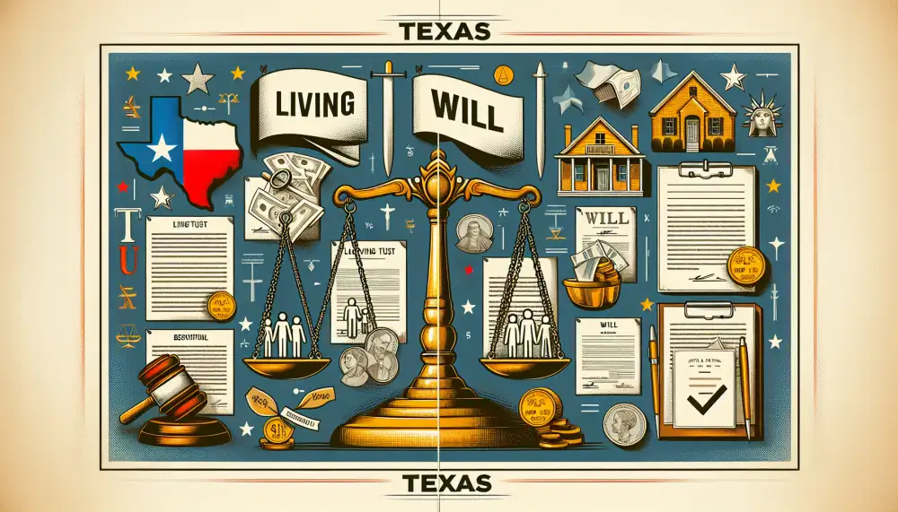 living trust vs will in texas